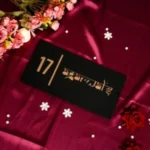 House Name Plate Black & White